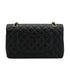 VINTEGE CHANEL CLASSIC FLAP MEDIUM CHAIN SHOULDER BAG BLACK CAVIAR SKIN GOLD HARDWARE 90335591