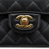 CHANEL CLASSIC FLAP MEDIUM CHAIN SHOULDER BAG BLACK CAVIAR SKIN GOLD HARDWARE 90335604