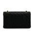 CHANEL CLASSIC FLAP MEDIUM CHAIN SHOULDER BAG BLACK CAVIAR SKIN GOLD HARDWARE 90335901