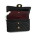 CHANEL CLASSIC FLAP MEDIUM CHAIN SHOULDER BAG BLACK CAVIAR SKIN GOLD HARDWARE 90350602