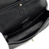 CHANEL CLASSIC FLAP MEDIUM CHAIN SHOULDER BAG BLACK CAVIAR SKIN SILVER HARDWARE 90341457