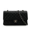 CHANEL CLASSIC FLAP MEDIUM CHAIN SHOULDER BAG BLACK CAVIAR SKIN SILVER HARDWARE 90341915
