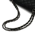 CHANEL CLASSIC FLAP MEDIUM CHAIN SHOULDER BAG BLACK CAVIAR SKIN SILVER HARDWARE 90341915