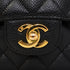 CHANEL CLASSIC FLAP MEDIUM CHAIN SHOULDER BAG BLACK LAMB SKIN GOLD HARDWARE 90341885