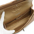 CHANEL CLASSIC FLAP MEDIUM CHAIN SHOULDER BAG BROWN CAVIR SKIN SILVER HARDWARE 90346676