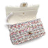 CHANEL CLASSIC FLAP MEDIUM CHAIN SHOULDER BAG MULTICOLOR TWEED GOLD HARDWARE 90324755
