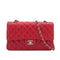 CHANEL CLASSIC FLAP MEDIUM CHAIN SHOULDER BAG PINK LAMB SKIN SILVER HARDWARE 90336794