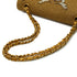 CHANEL CLASSIC FLAP MEDIUM CHAIN SHOULDER BAG RAFFIA MIRROR METALLIC GOLD LAMB SKIN GOLD HARDWARE 90347161