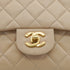 VINTAGE CHANEL CLASSIC FLAP SMALL CHAIN SHOULDER BAG BEIGE LAMB SKIN GOLD HARDWARE 90348484