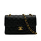 CHANEL CLASSIC FLAP SMALL CHAIN SHOULDER BAG BLACK CAVIAR SKIN GOLD HARDWARE 90335791