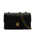 CHANEL CLASSIC FLAP SMALL CHAIN SHOULDER BAG BLACK CAVIAR SKIN GOLD HARDWARE 90335791