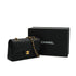 CHANEL CLASSIC FLAP SMALL CHAIN SHOULDER BAG BLACK CAVIAR SKIN GOLD HARDWARE 90350420