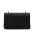CHANEL CLASSIC FLAP SMALL CHAIN SHOULDER BAG BLACK CAVIAR SKIN GOLD HARDWARE 90350420