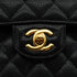 CHANEL CLASSIC FLAP SMALL CHAIN SHOULDER BAG BLACK CAVIAR SKIN GOLD HARDWARE 90350420