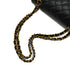 CHANEL CLASSIC FLAP SMALL CHAIN SHOULDER BAG BLACK CAVIR SKIN GOLD HARDWARE 90348530