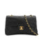 CHANEL CLASSIC FLAP SMALL CHAIN SHOULDER BAG BLACK LAMB SKIN GOLD HARDWARE 90334870