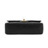 CHANEL CLASSIC FLAP SMALL CHAIN SHOULDER BAG BLACK LAMB SKIN GOLD HARDWARE 90334870