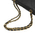 CHANEL CLASSIC FLAP SMALL CHAIN SHOULDER BAG BLACK LAMB SKIN GOLD HARDWARE 90334870