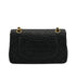 VINTAGE CHANEL CLASSIC FLAP SMALL CHAIN SHOULDER BAG BLACK LAMB SKIN GOLD HARDWARE 90342999