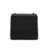 CHANEL COCKPIT FLAP CHAIN SHOULDER BAG BLACK LAMB SKIN BLACK HARDWARE 90341898