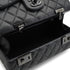 CHANEL COCKPIT FLAP CHAIN SHOULDER BAG BLACK LAMB SKIN BLACK HARDWARE 90341898