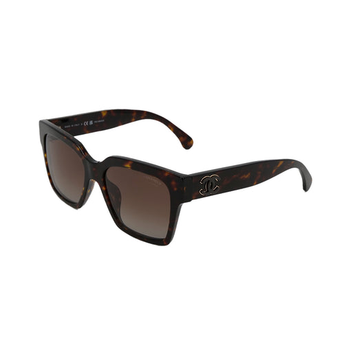 CHANEL COCOMARK BUTTERFLY SHAPE SUNGLASSES TORTOISESHELL BROWN EYEWEAR 90322192