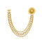 CHANEL COCOMARK CHAIN BROOCH WHITE GOLD ACCESSORY B18A 90325624
