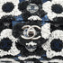 CHANEL COCOMARK CAMELLIA CHAIN SHOULDER BAG BLACK WHITE NAVY SEQUINS SILVER HARDWARE 90334167