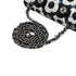 CHANEL COCOMARK CAMELLIA CHAIN SHOULDER BAG BLACK WHITE NAVY SEQUINS SILVER HARDWARE 90334167