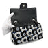 CHANEL COCOMARK CAMELLIA CHAIN SHOULDER BAG BLACK WHITE NAVY SEQUINS SILVER HARDWARE 90334167