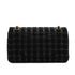 CHANEL COCOMARK CHAIN SHOULDER BAG BLACK TWEED ENAMEL LEATHER GOLD HARDWARE 90349380