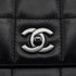 VINTEGE CHANEL COCOMARK CHOCOLATE BAR CHAIN SHOULDER BAG BLACK LAMB SKIN SILVER HARDWARE 90344102