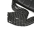 VINTEGE CHANEL COCOMARK CHOCOLATE BAR CHAIN SHOULDER BAG BLACK LAMB SKIN SILVER HARDWARE 90344102