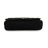 VINTAGE CHANEL COCOMARK CROCHET CHAIN SHOULDER BAG BLACK WOOL KNIT SILVER HARDWARE 90340917