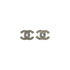 CHANEL COCOMARK EARRINGS RHINESTONE SILVER ACCESSORY 07V 90334251