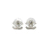 CHANEL COCOMARK EARRINGS RHINESTONE SILVER ACCESSORY 07V 90334251