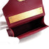 CHANEL MATERASSE ENAMEL TOP HANDLE MINI CLUTCH ON CHAIN BAG BORDEAUX LAMB SKIN GOLD HARDWARE 90343011