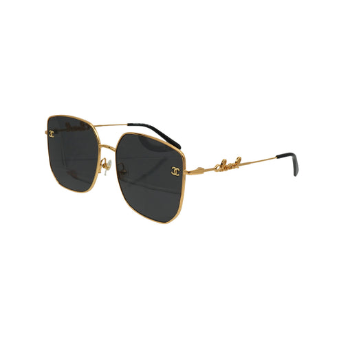 CHANEL COCOMARK LOGO SUNGLASSES GOLD EYEWEAR 90340370