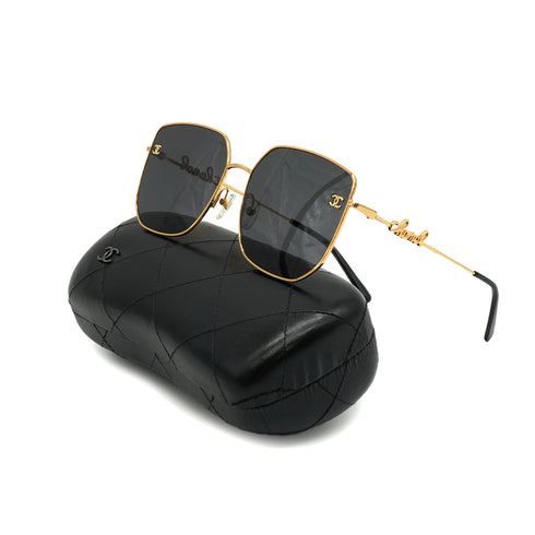 CHANEL COCOMARK LOGO SUNGLASSES GOLD EYEWEAR 90340370