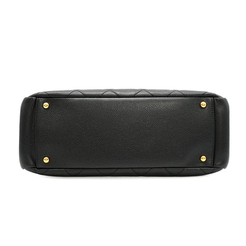 CHANEL COCOMARK MATELASSE CHAIN SHOULDER BAG BLACK CAVIAR SKIN GOLD HARDWARE 90348517