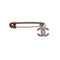 CHANEL COCOMARK PIN BROOCH RHINESTONE PINK SILVER ACCESSORY 02P 90321020