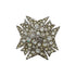 CHANEL COCOMARK RHINESTONE BROOCH SILVER ACCESSORY 05V 90331683
