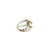 CHANEL COCOMARK RING RED GOLD RESIN ACCESSORY 10C 90330667