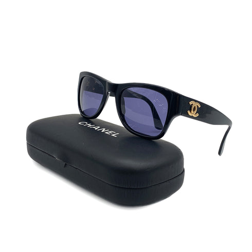 CHANEL COCOMARK SUNGLASSES BLACK EYEWEAR 90319666