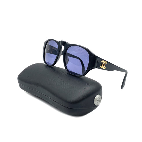 CHANEL COCOMARK SUNGLASSES BLACK EYEWEAR 90319677