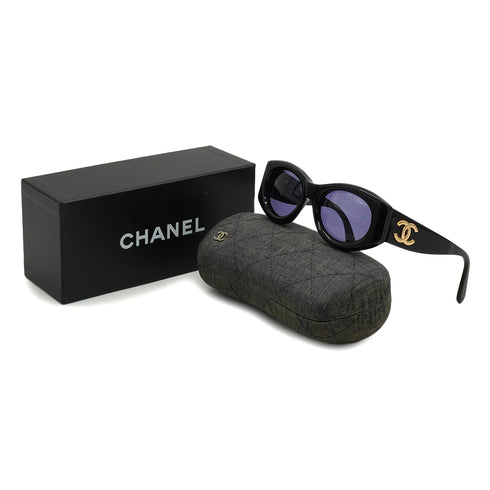 CHANEL COCOMARK SUNGLASSES BLACK EYEWEAR 90338285