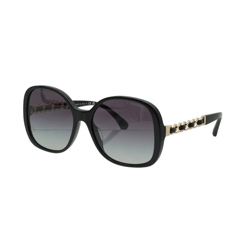 CHANEL COCOMARK SUNGLASSES CHAIN BLACK EYEWEAR 90334200