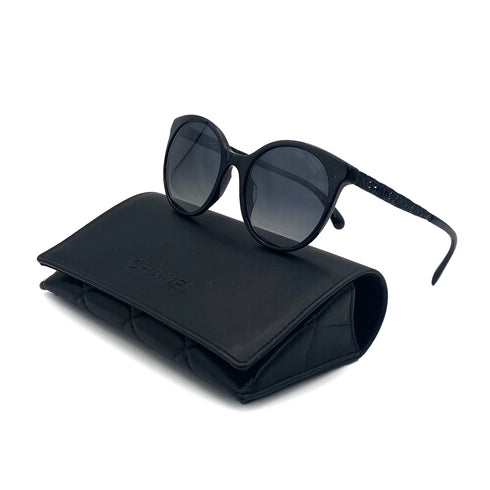 CHANEL COCOMARK SUNGLASSES LOGO BLACK EYEWEAR 90321072