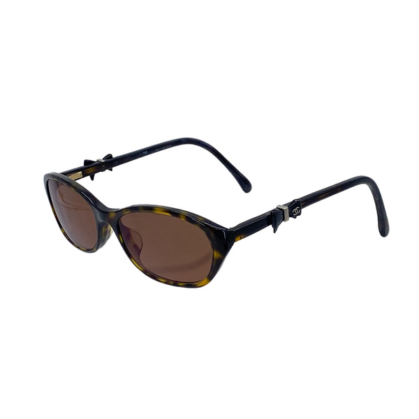 CHANEL COCOMARK SUNGLASSES RIBBON BROWN TORTOISESHELL EYEWEAR 90321760