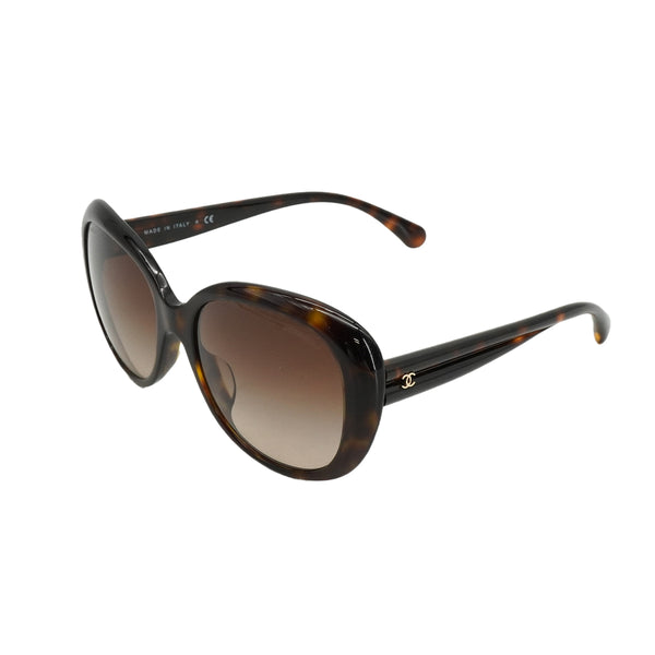 CHANEL COCOMARK SUNGLASSES TORTOISESHELL BROWN EYEWEAR 90326653